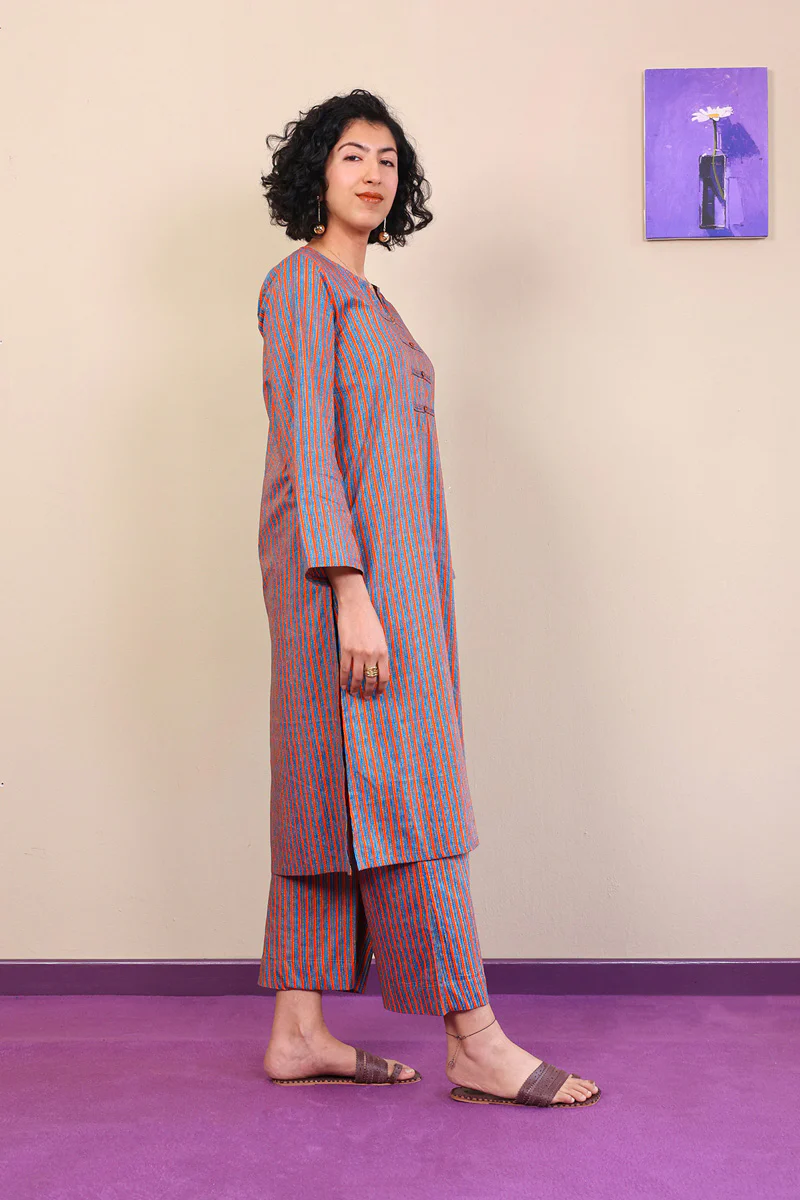 2-Piece Sujani Stripped Set - Image 3