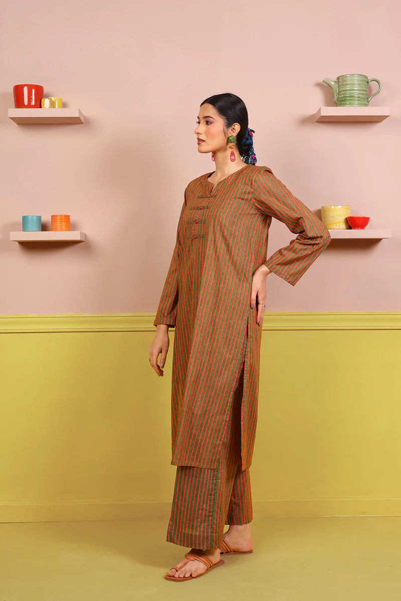 2-Piece Sujani Striped Set - Image 3