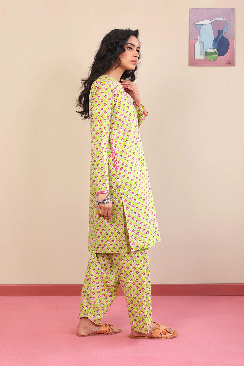 2-Piece Block Printed Saga Super Set - Image 4