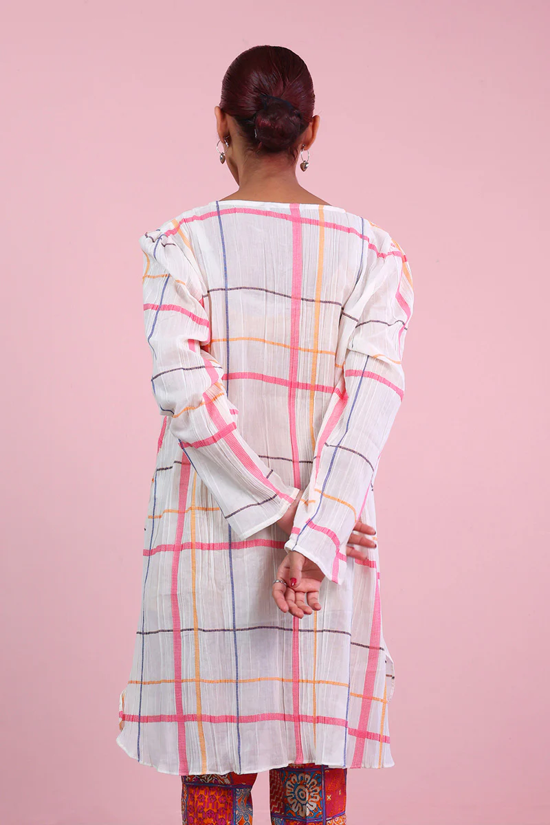 Shatranj Crinkled Kurta - Image 8