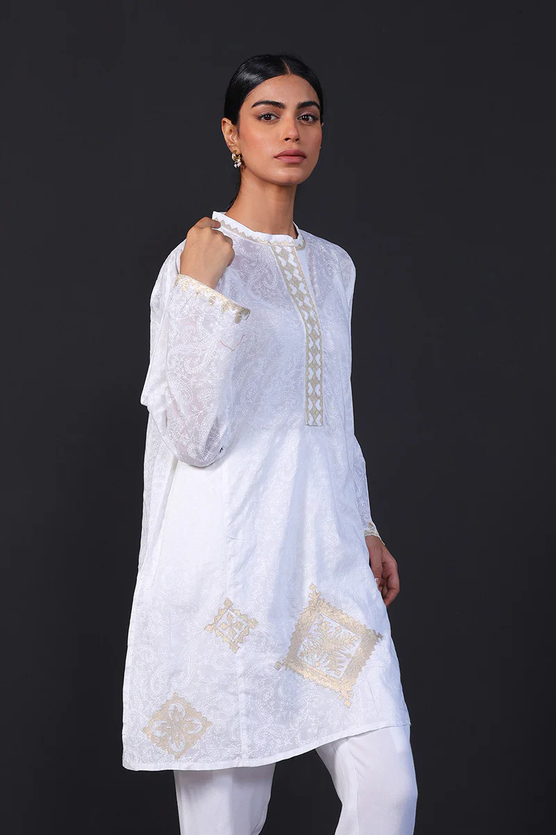 Kausar Applique Kurta - Image 3
