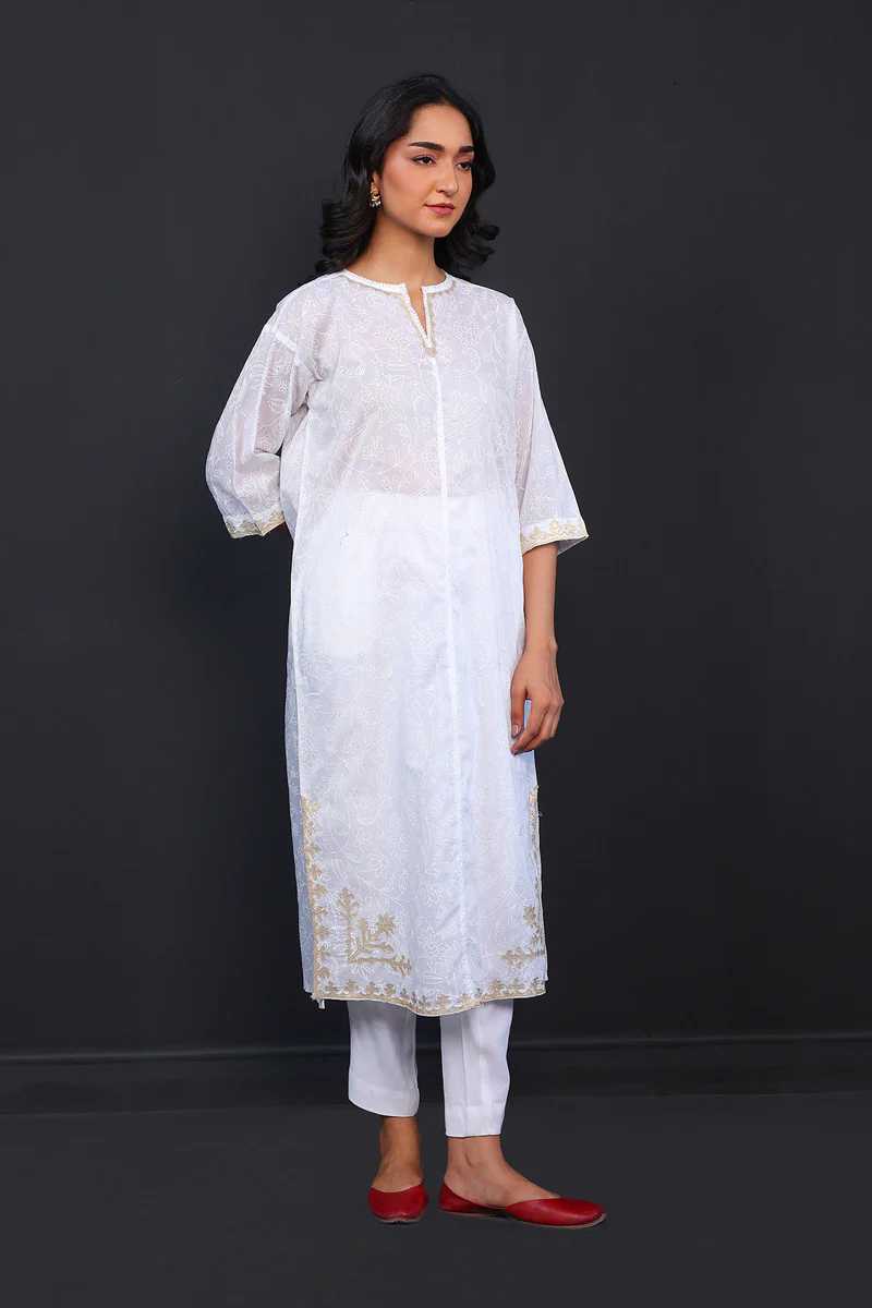 Kausar Applique Kurta - Image 3