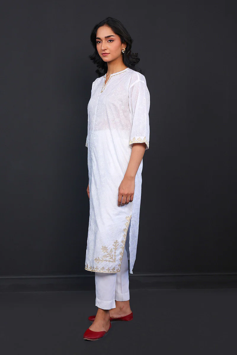 Kausar Applique Kurta - Image 4