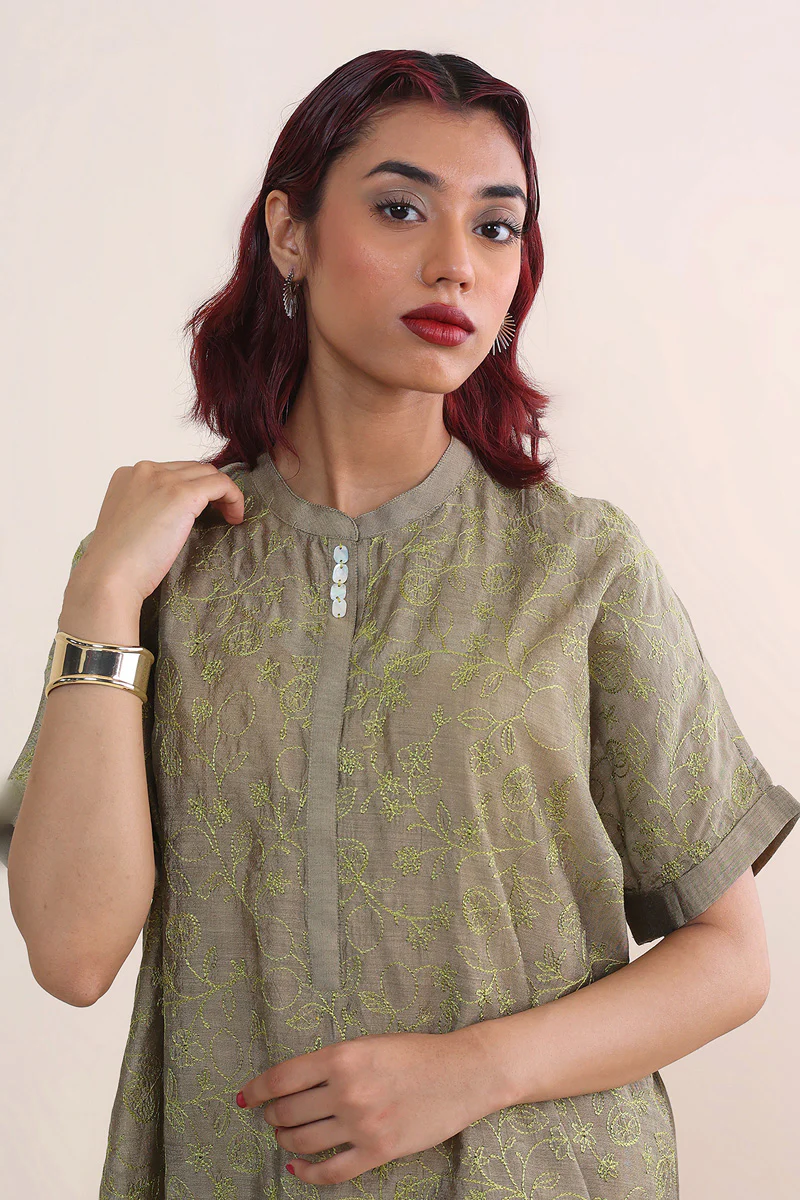 Fleur Amour Chanderi Blend Top - Image 3