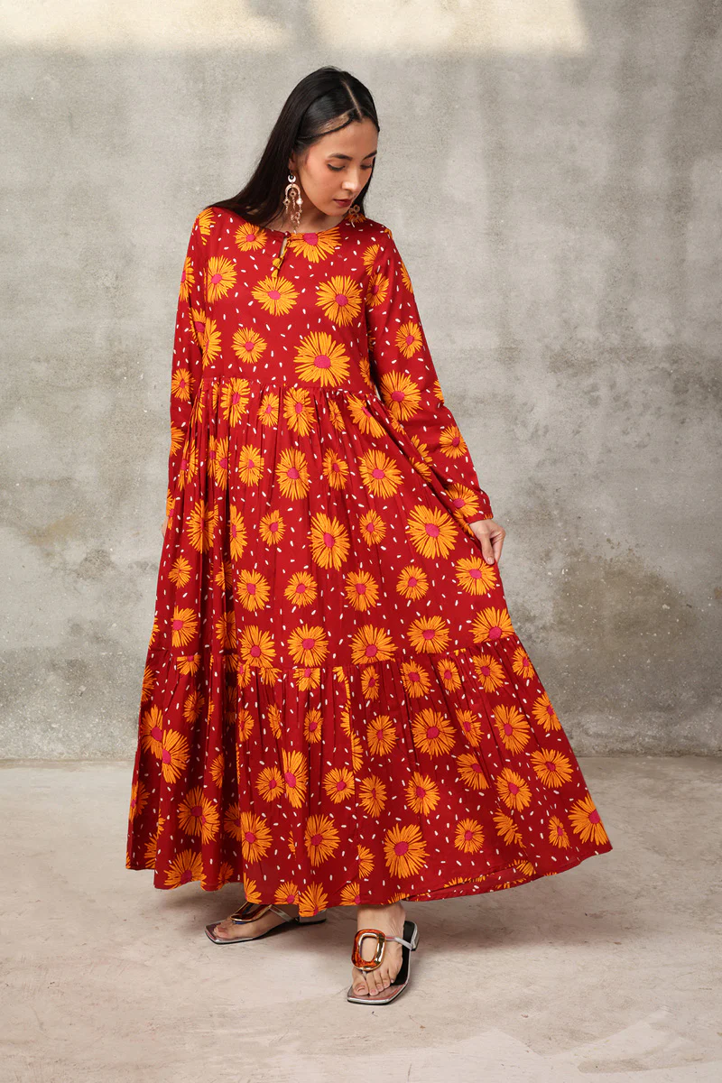 Sunflowers Scape Frock - Image 12