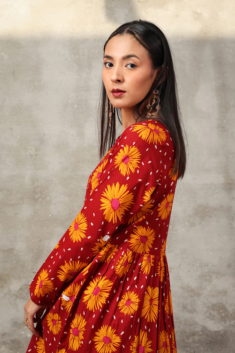 Sunflowers Scape Frock - Image 13