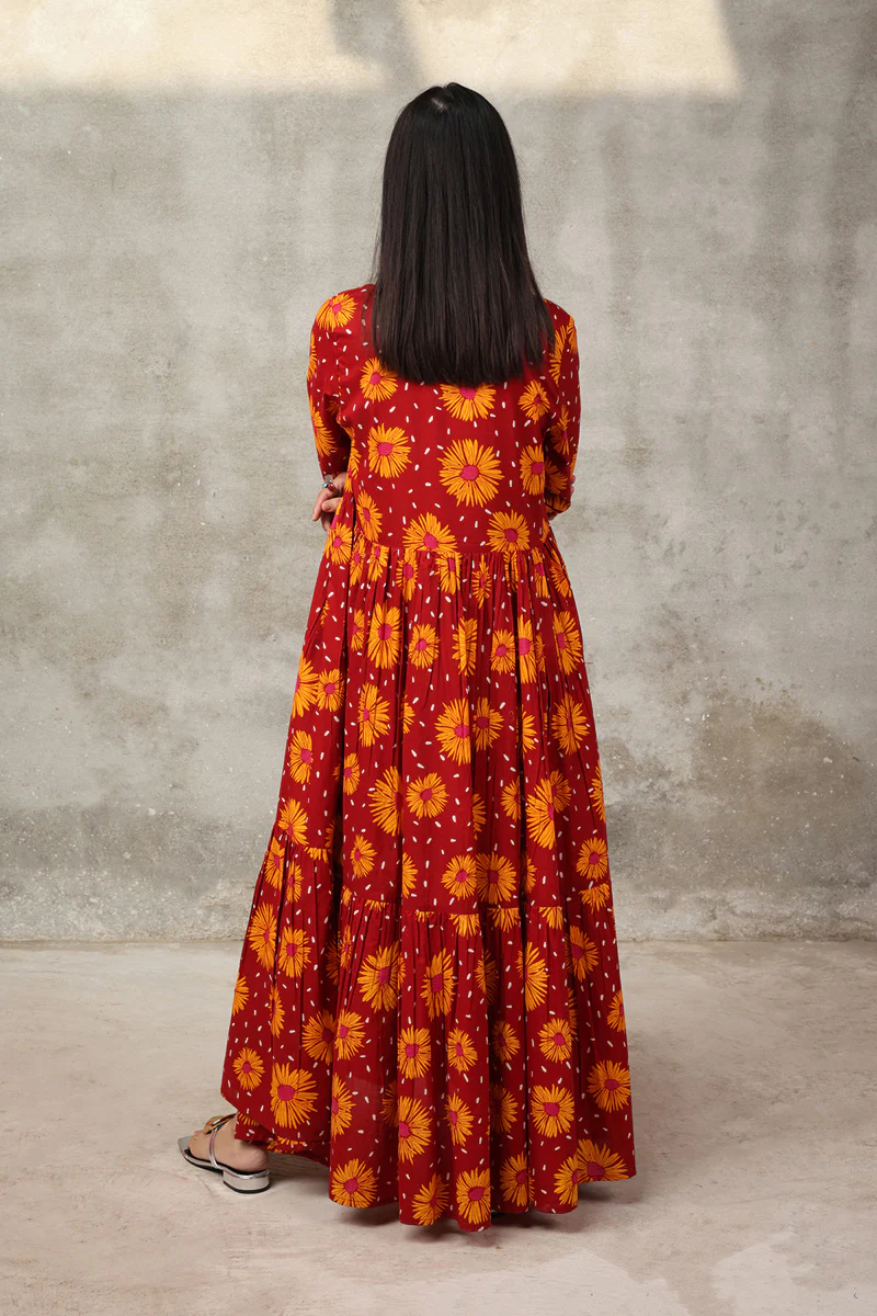 Sunflowers Scape Frock - Image 16