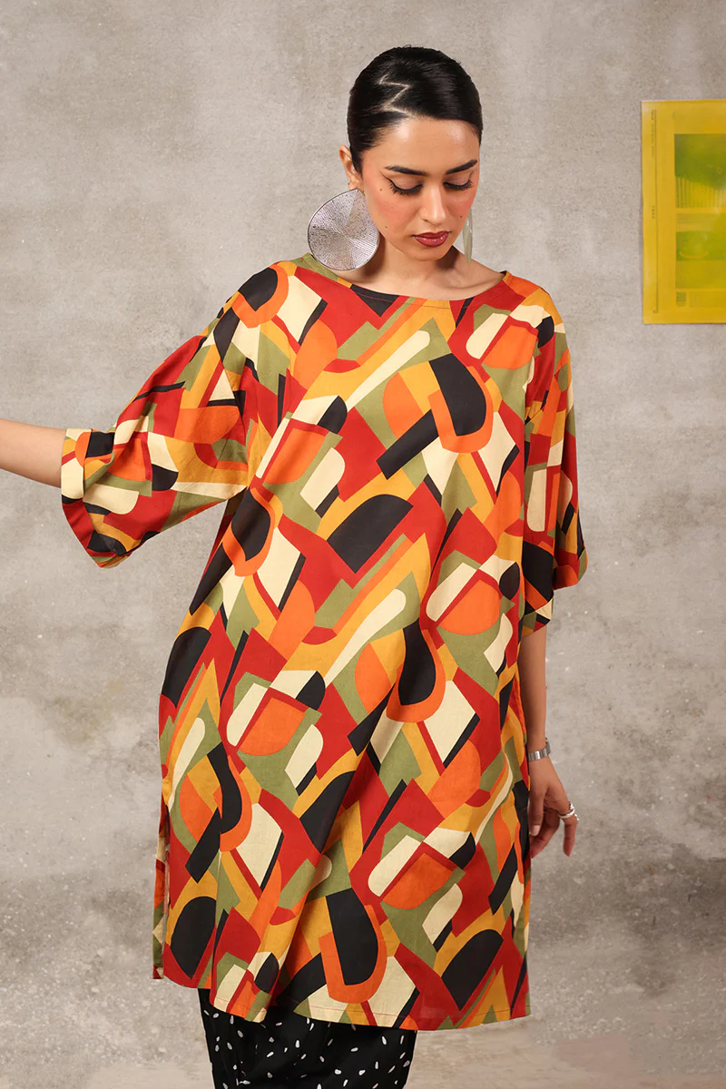 Abstract Retro Groove Top - Image 12