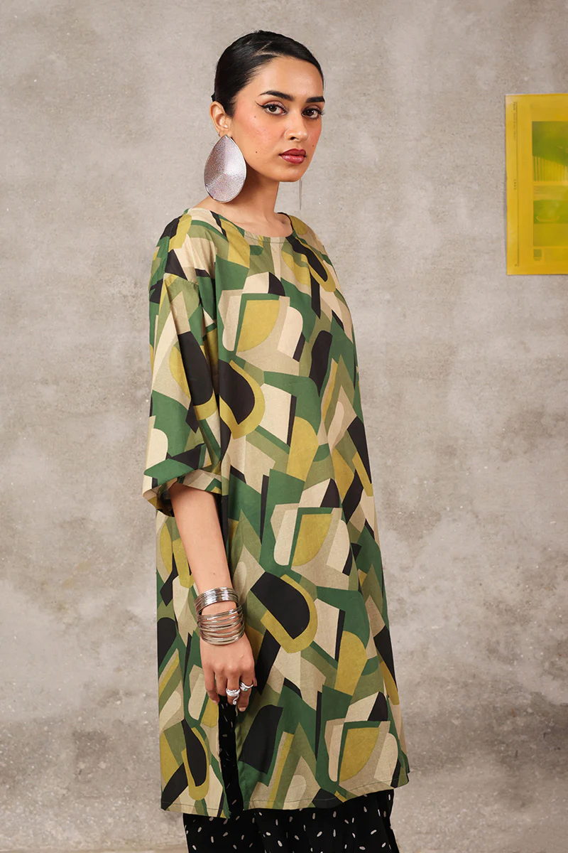 Abstract Retro Groove Top - Image 3