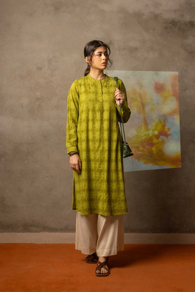 Spring Fling Ajoure Kurta - Image 12