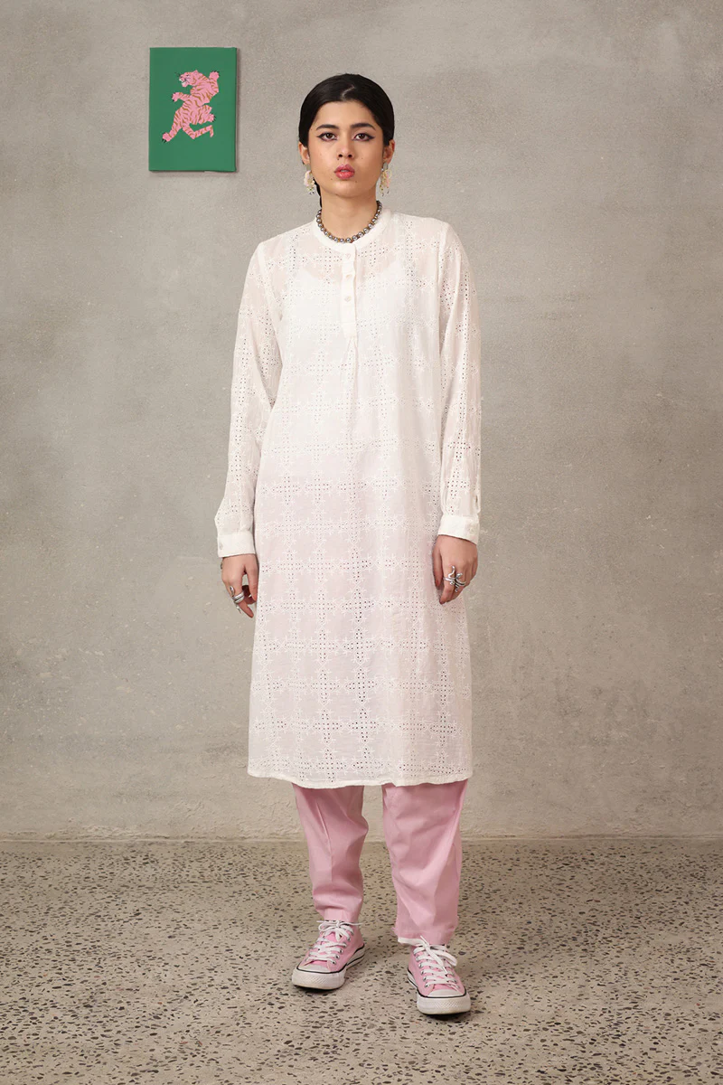 Spring Fling Ajoure Kurta - Image 3