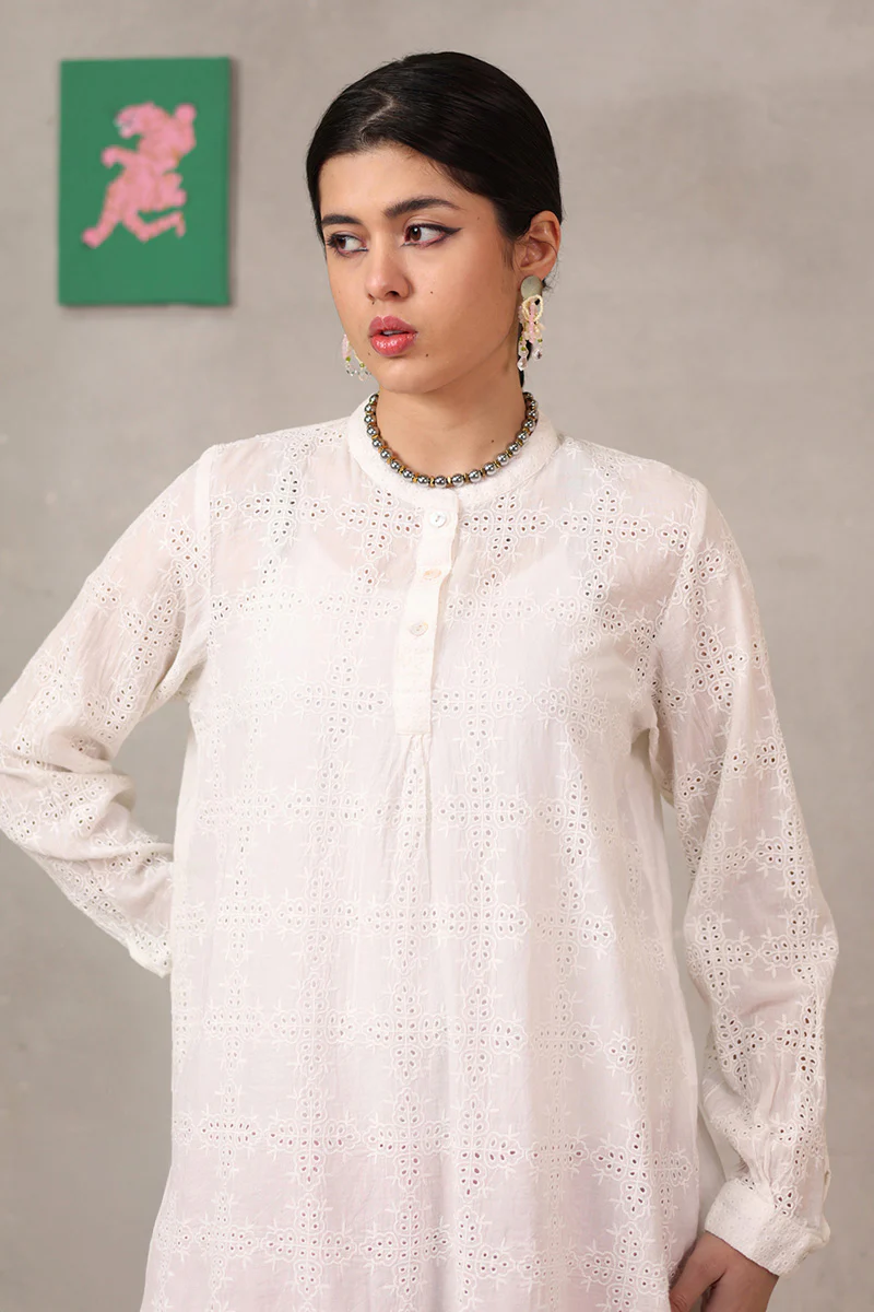 Spring Fling Ajoure Kurta - Image 4