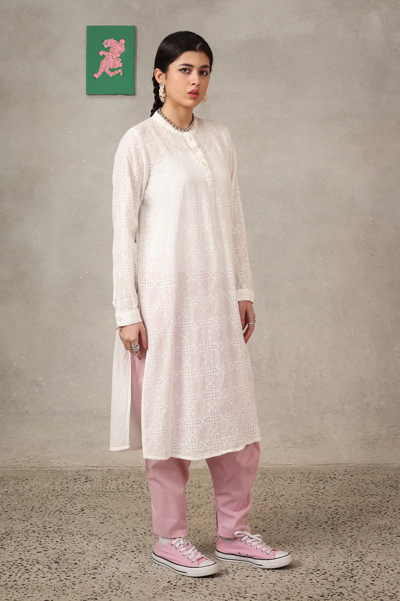 Spring Fling Ajoure Kurta - Image 5