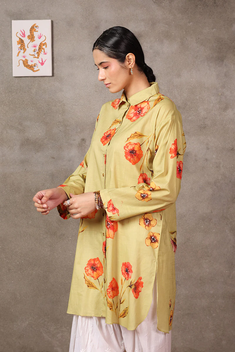 Desi Bloom Buttoned Top - Image 4