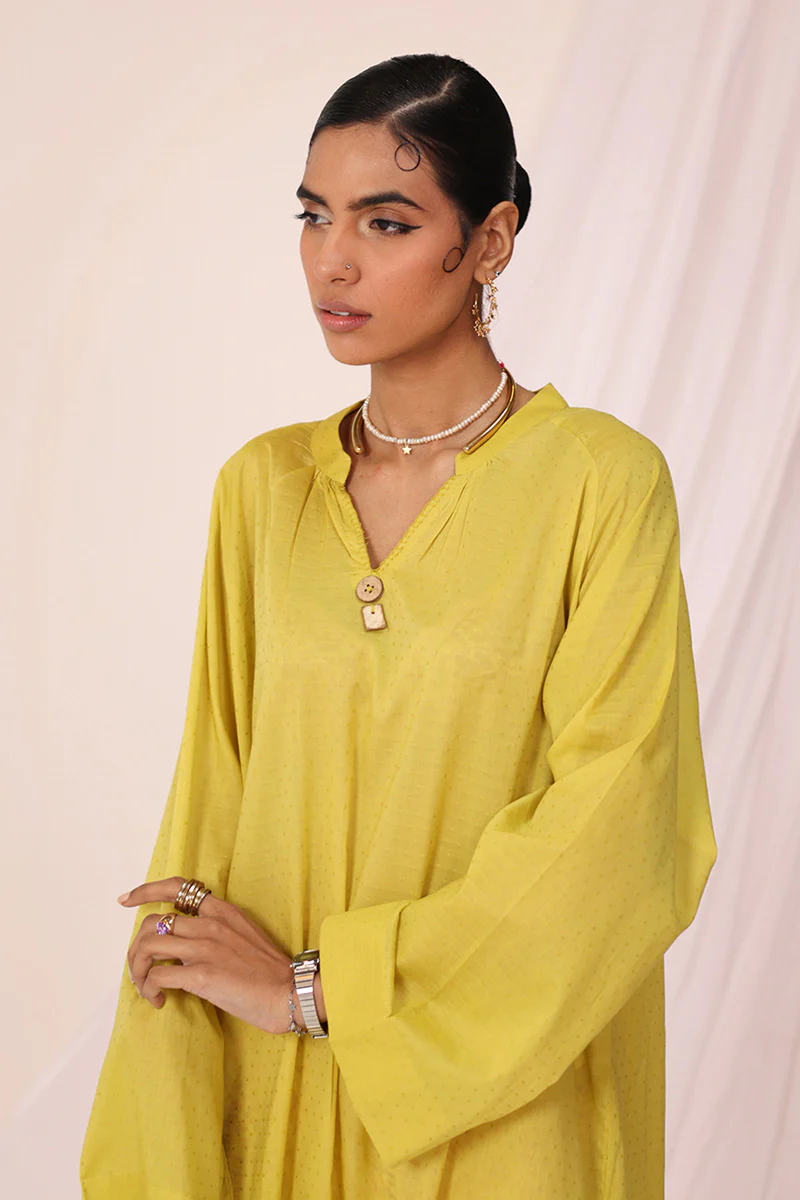 Solid Seafoam flow Kurta - Image 10