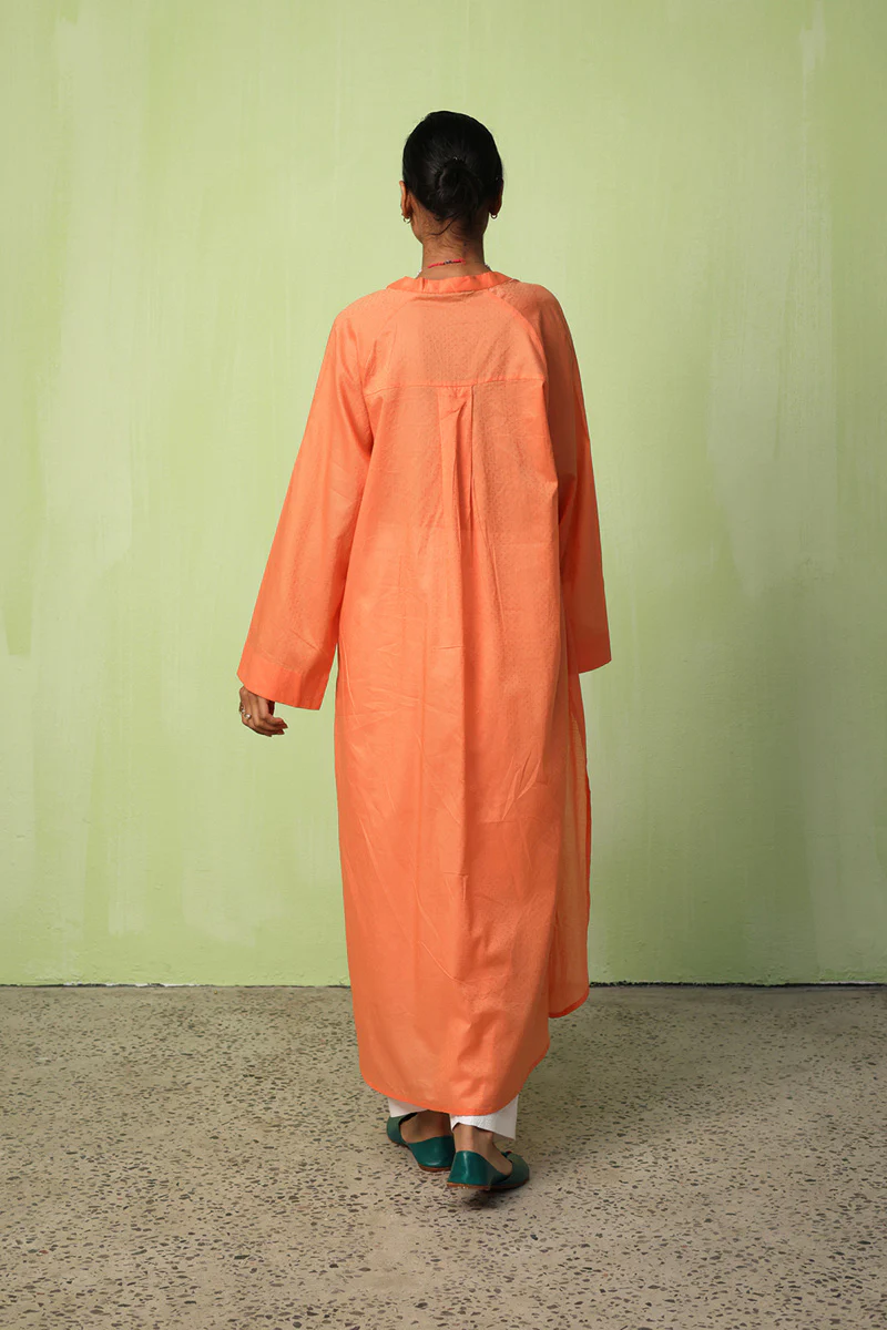 Solid Seafoam flow Kurta - Image 4