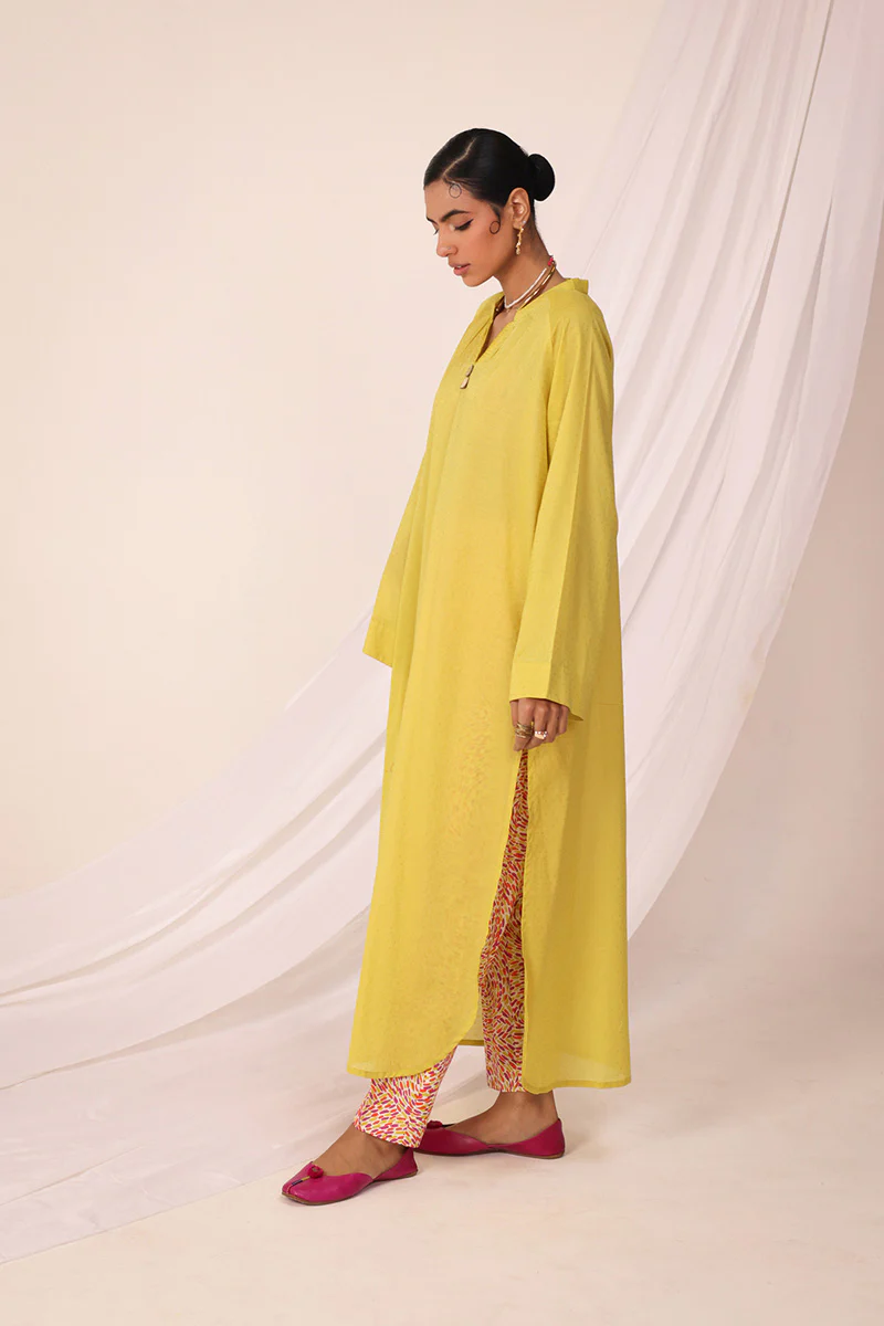 Solid Seafoam flow Kurta - Image 8