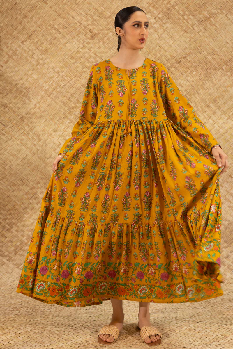 Block Whisper Tiered Dress - Image 4