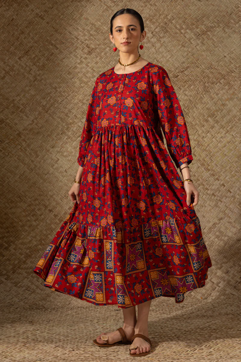 Gulab Mosaic Tiered Dress - Image 5