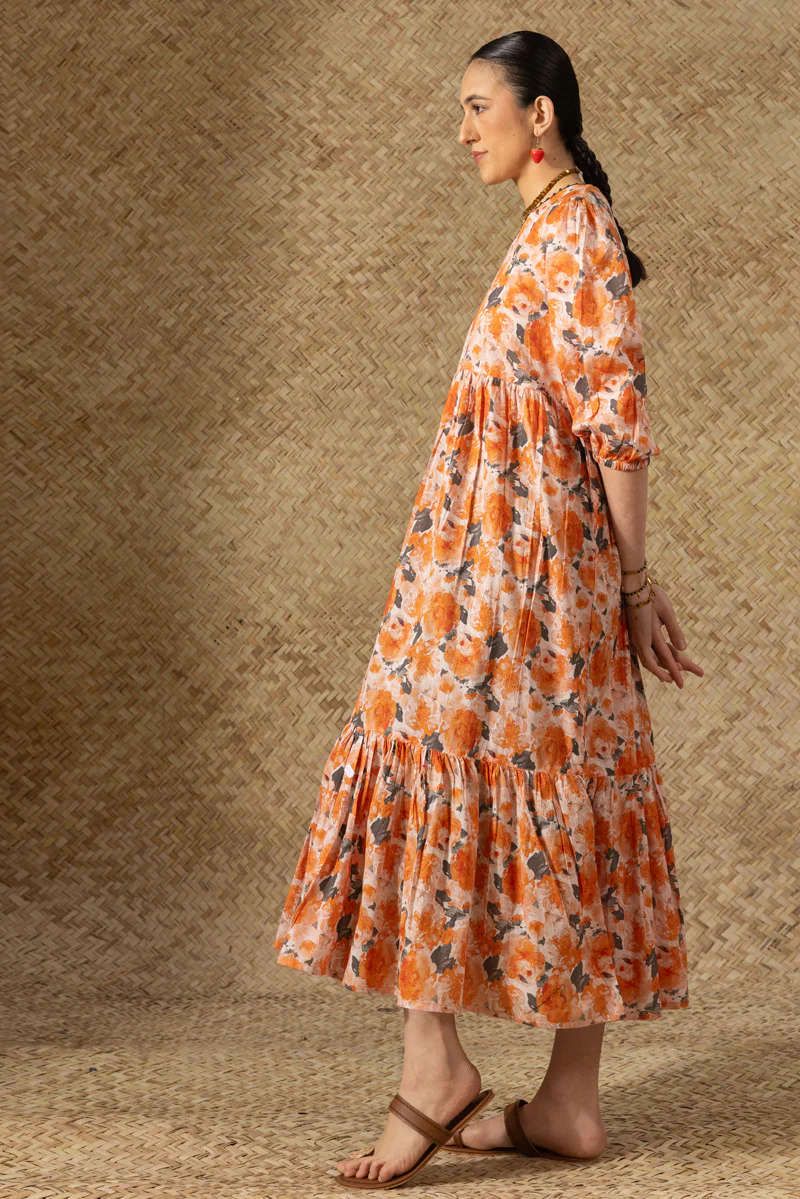 Soft Floralcore Tiered Dress - Image 3