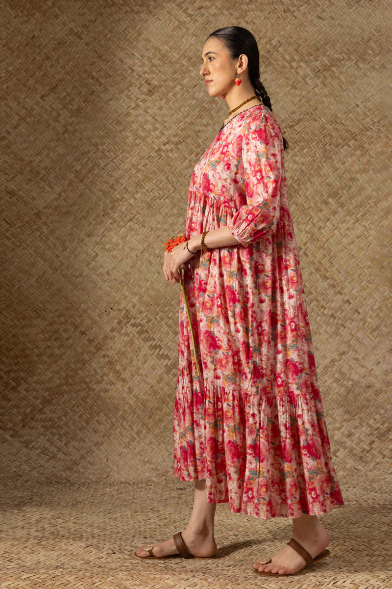 Soft Floralcore Tiered Dress - Image 8