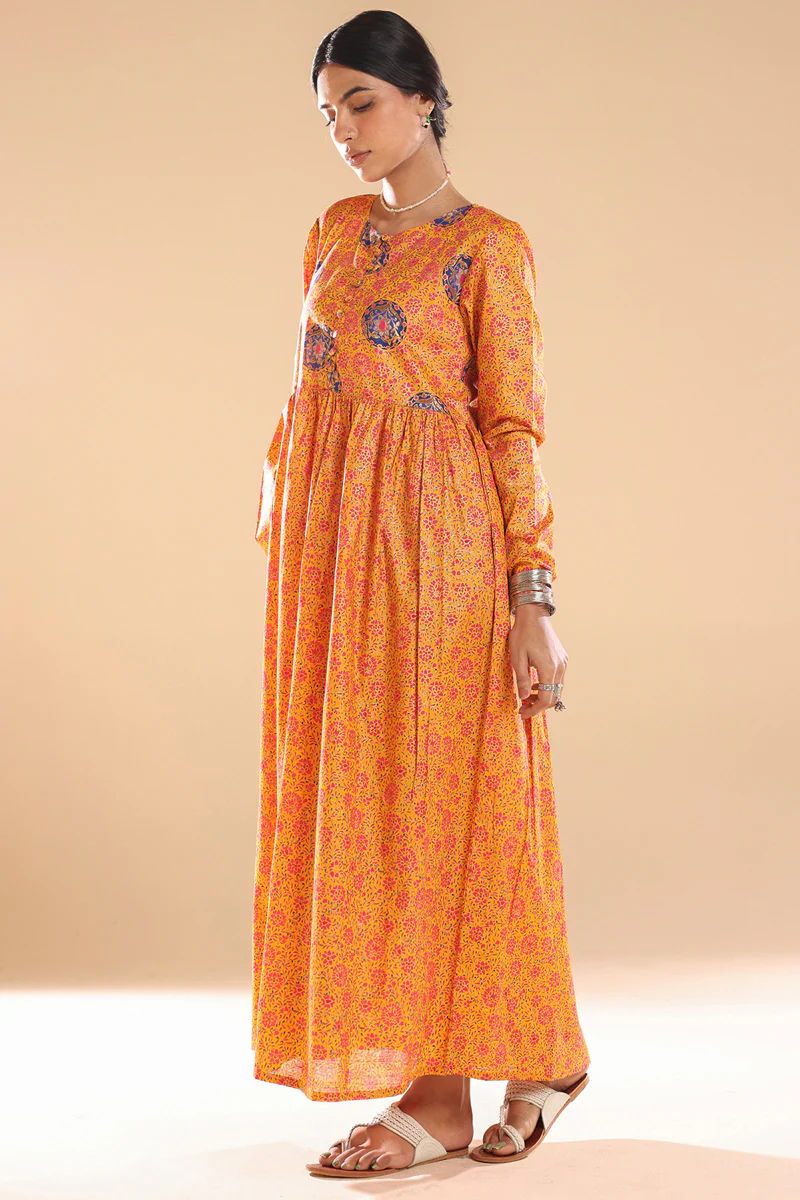 Gilded Polki Flared Dress - Image 10
