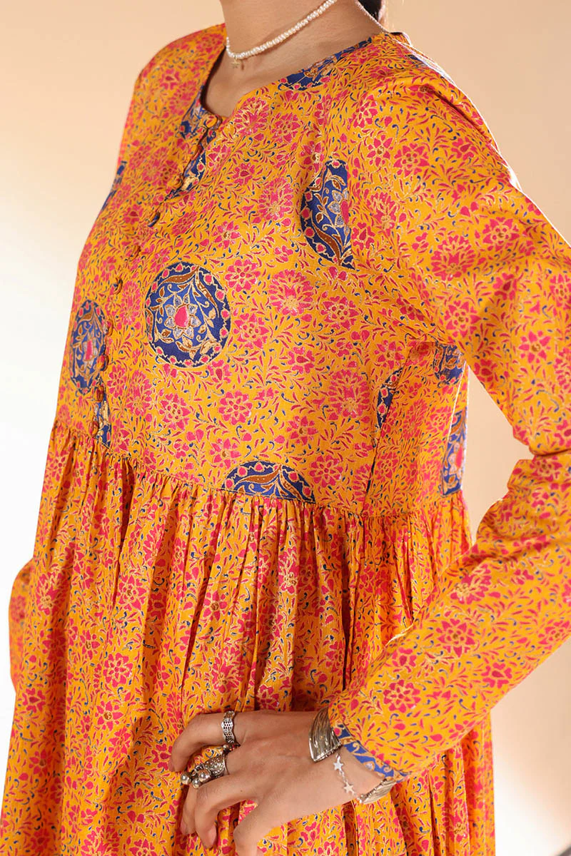 Gilded Polki Flared Dress - Image 11