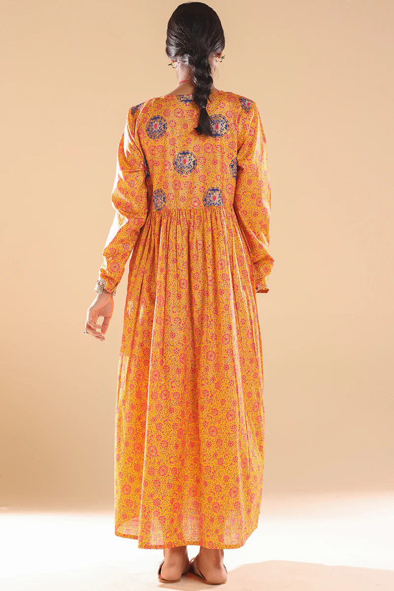Gilded Polki Flared Dress - Image 13