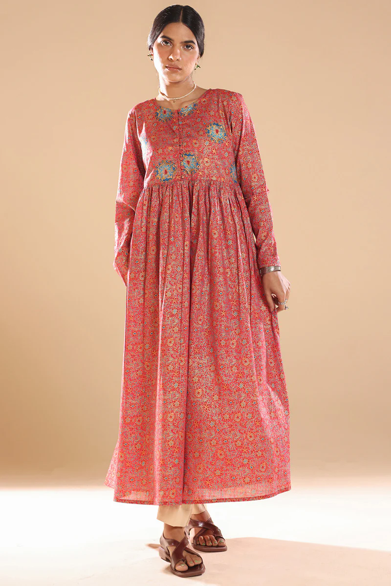 Gilded Polki Flared Dress - Image 4