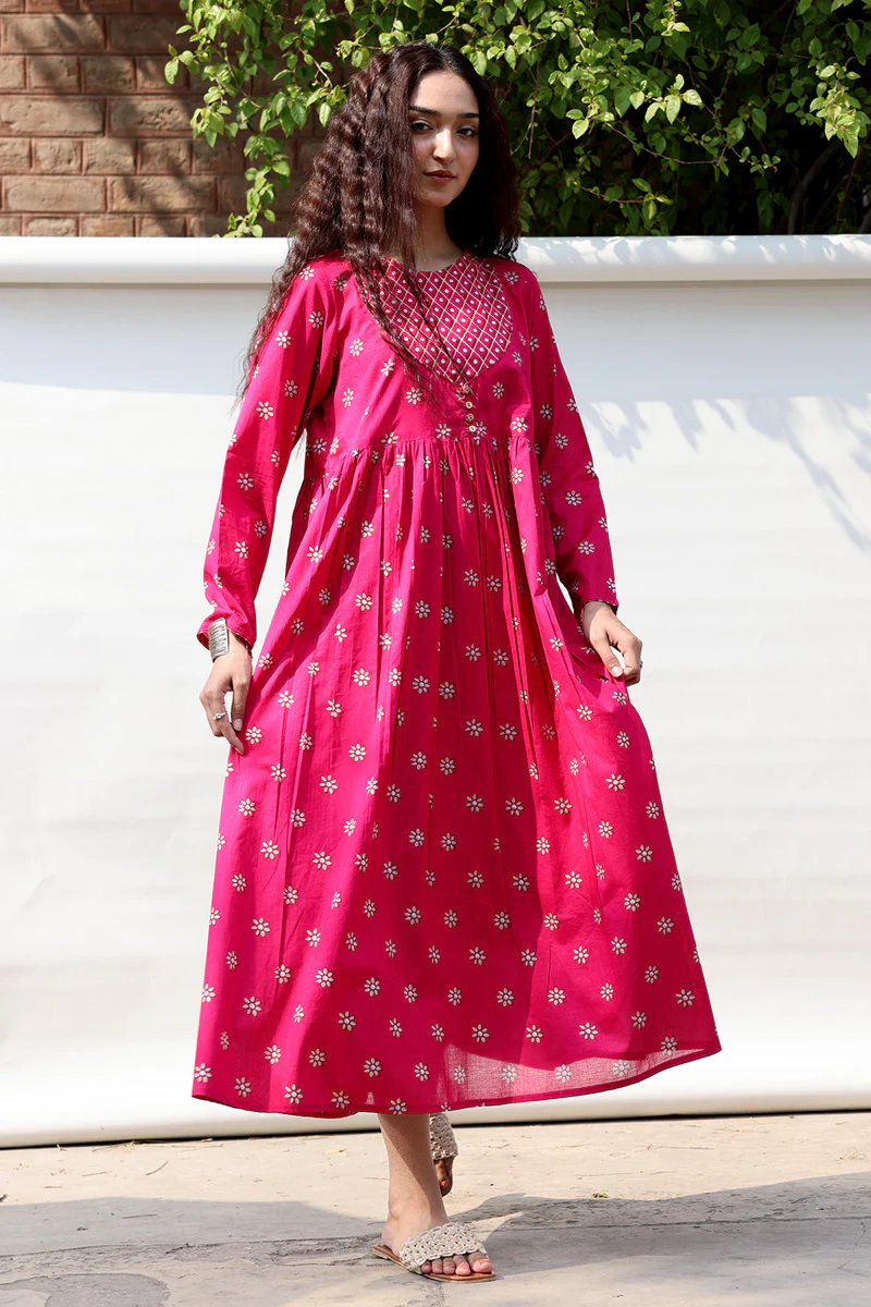 Naqsh Nur Flared Dress - Image 11