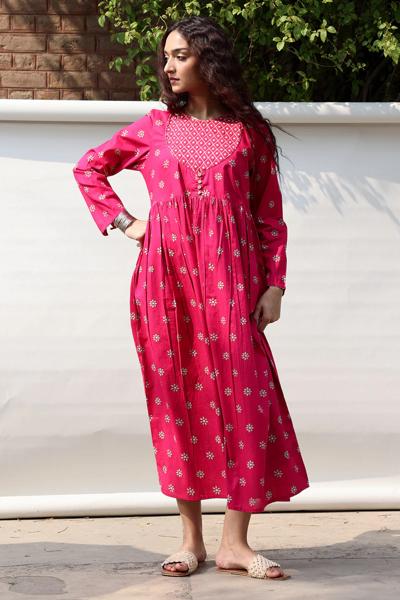 Naqsh Nur Flared Dress - Image 12