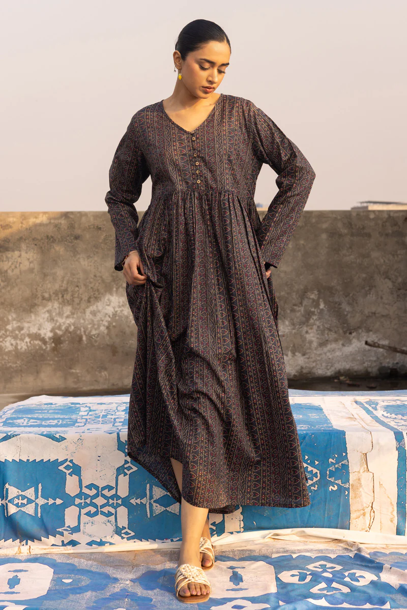 Chunari Beats Flared Dress - Image 11