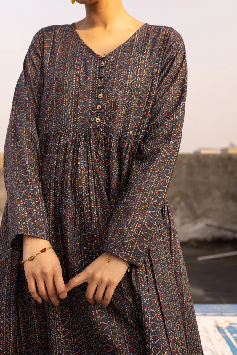 Chunari Beats Flared Dress - Image 12