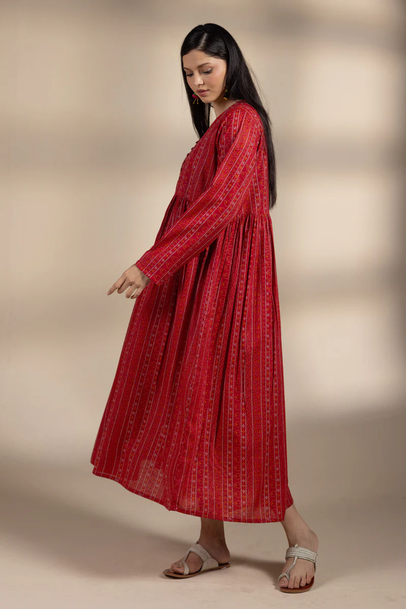 Chunari Beats Flared Dress - Image 3