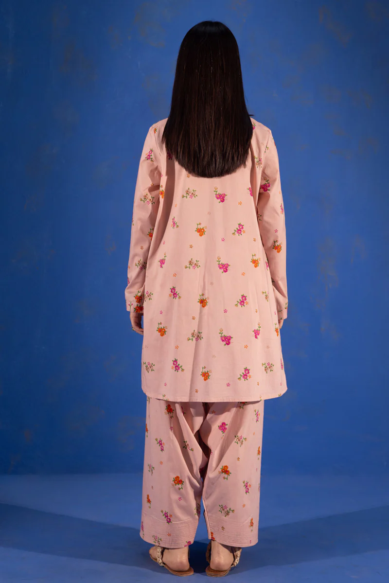 Printed Floral Farshi Set - Image 4