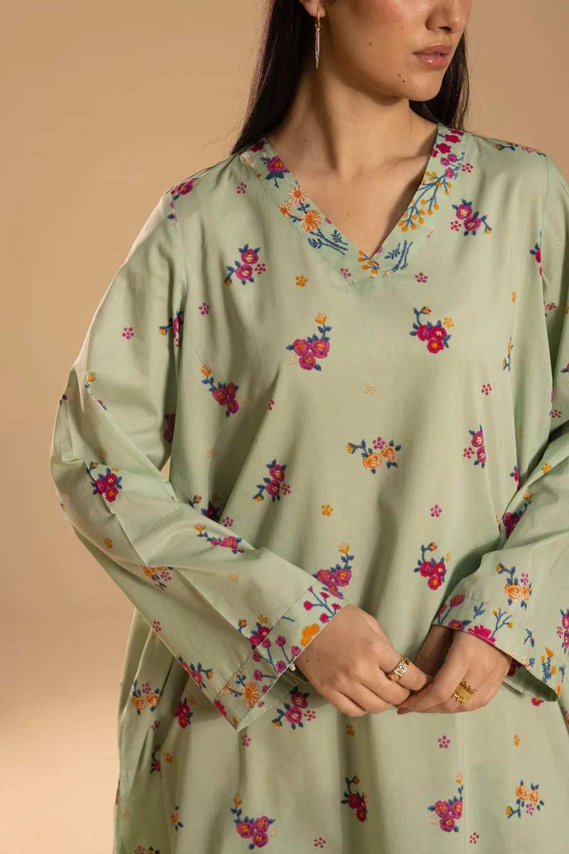 Printed Floral Farshi Set - Image 6