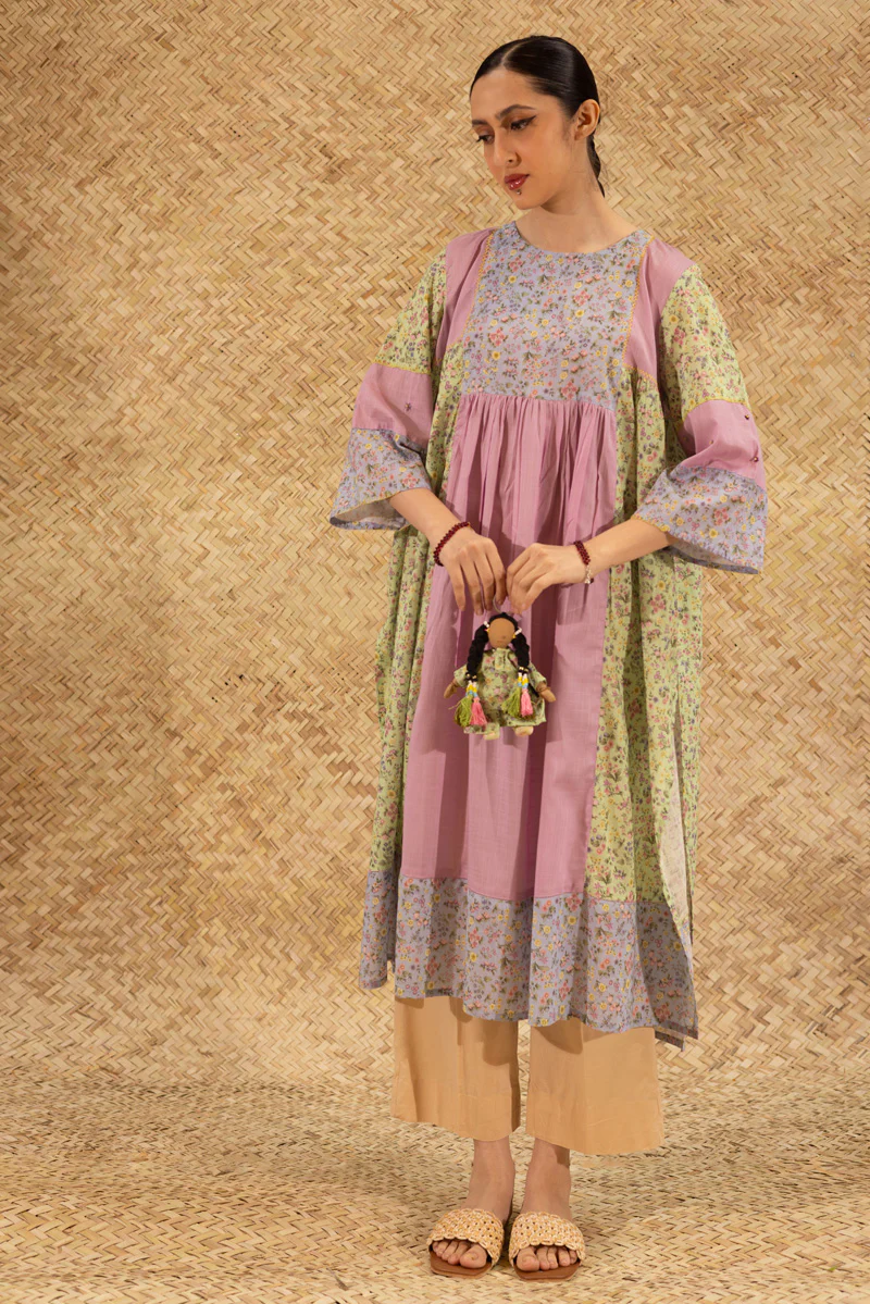 Blush Field Flared Kurta - Image 5