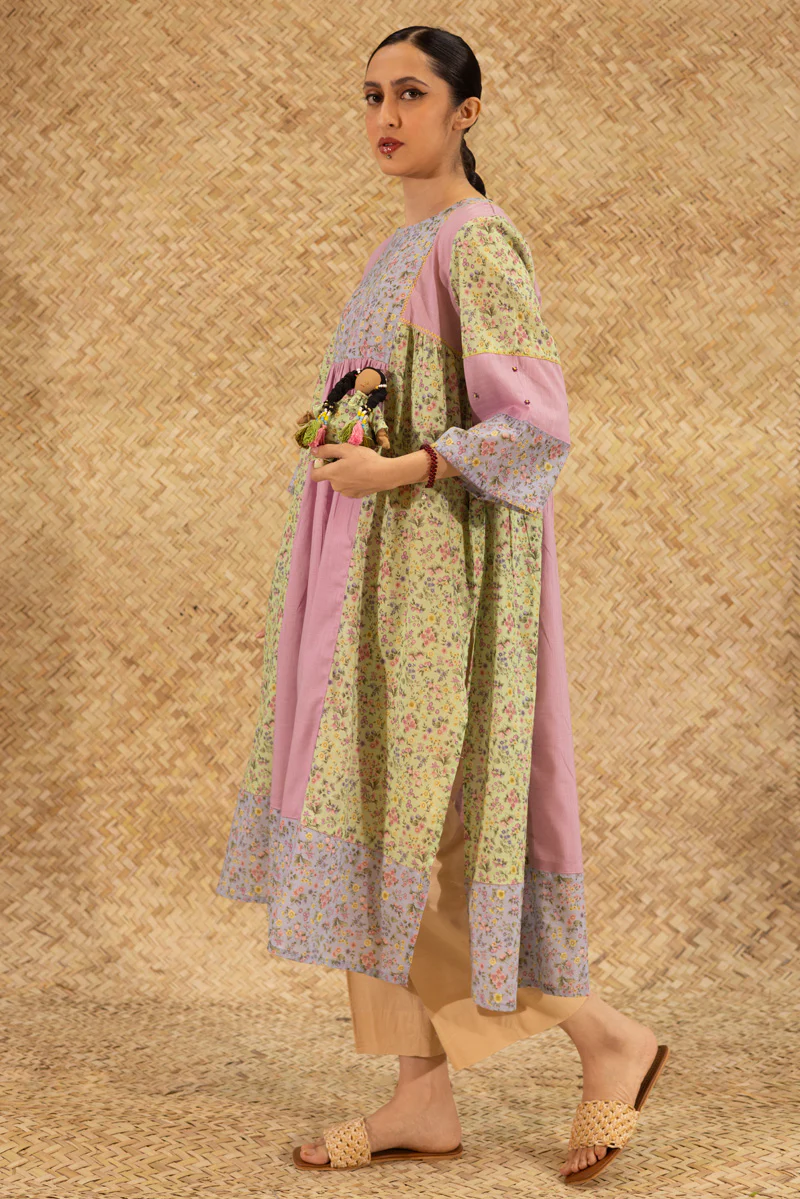 Blush Field Flared Kurta - Image 7