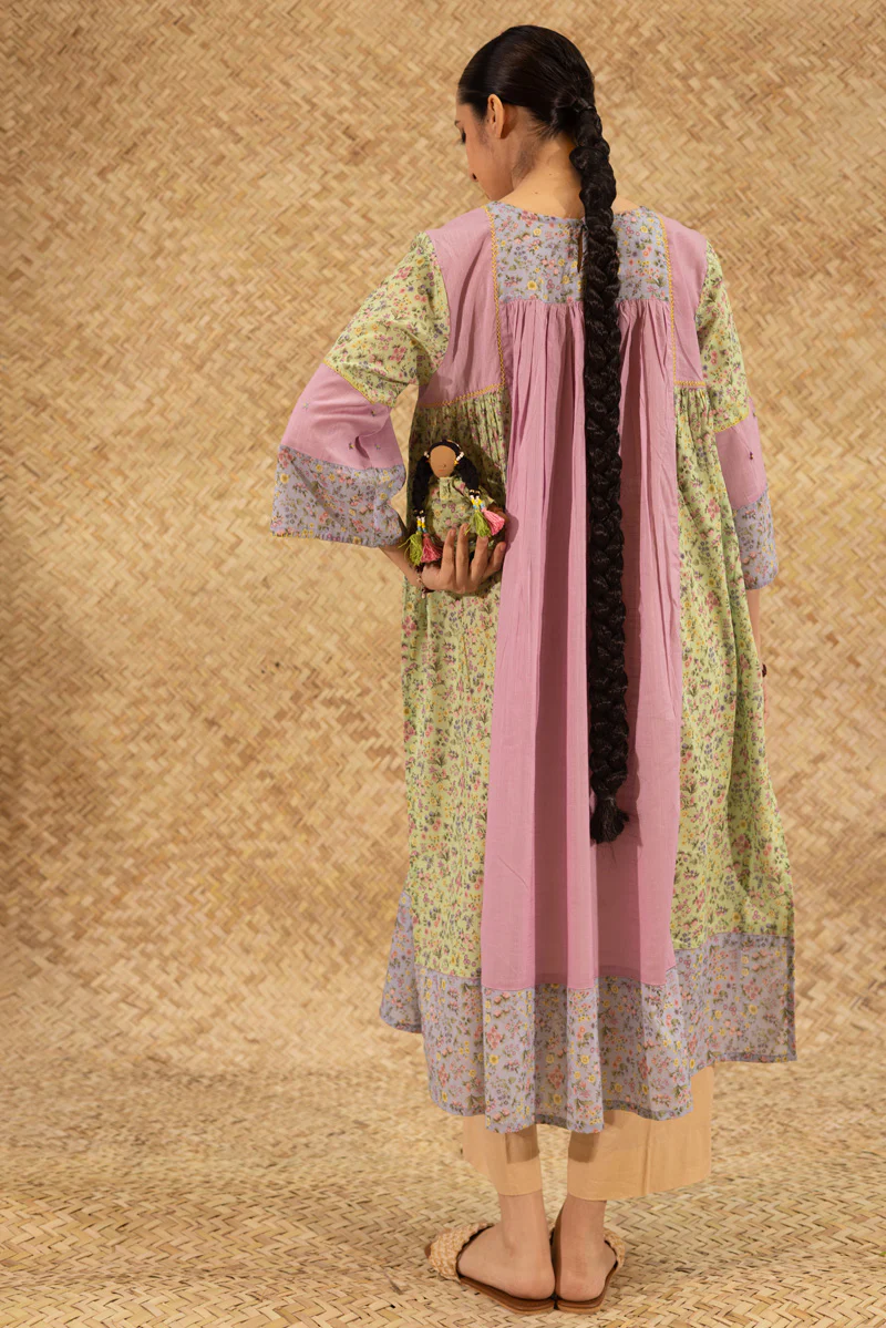 Blush Field Flared Kurta - Image 8